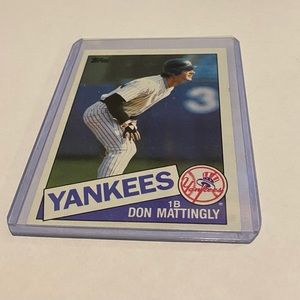 Don Mattingly 1985 Topps Baseball Card Vintage Collectible
